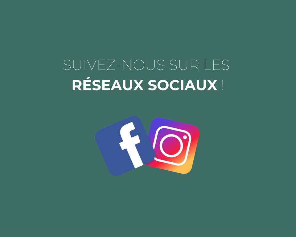 Suivez-nous sur nos réseaux sociaux ! 